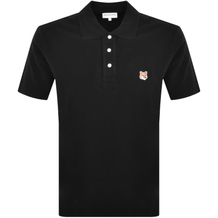 トップス MAISON KITSUNE FOX HEAD PATCH POLO BLACK FOX HEAD PATCH CLASSIC POLO | Maison Kitsuné